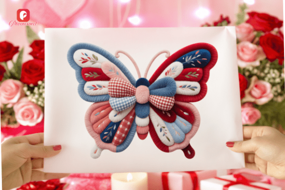 Download Chenille Patriotic Butterfly PNG - Premium Resources