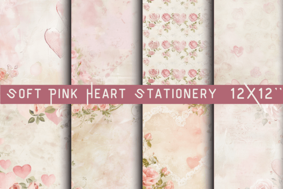 Download Soft Pink Heart Stationery Paper - Premium Bundle