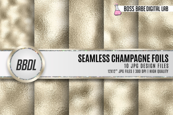 Download Seamless Champagne Metallic Foil Texture - Metallic foil texture Collection